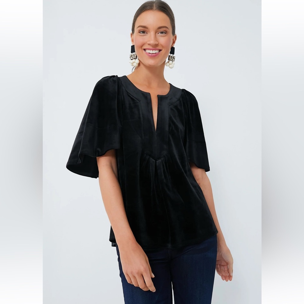 Velvet Finley Flutter Sleeve Top, NWOT